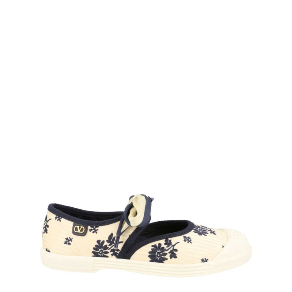 Valentino Bay By Bay Floral Ballerina Sneakers Multi Womens